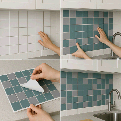 주방 타일 리폼 인테리어 방법