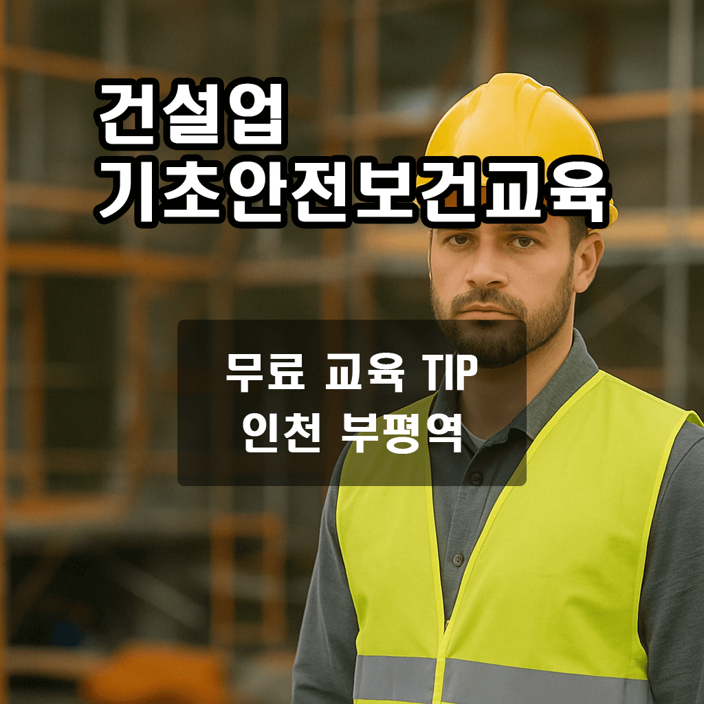 건설업 기초안전보건교육 이수증 무료로 받는 방법
