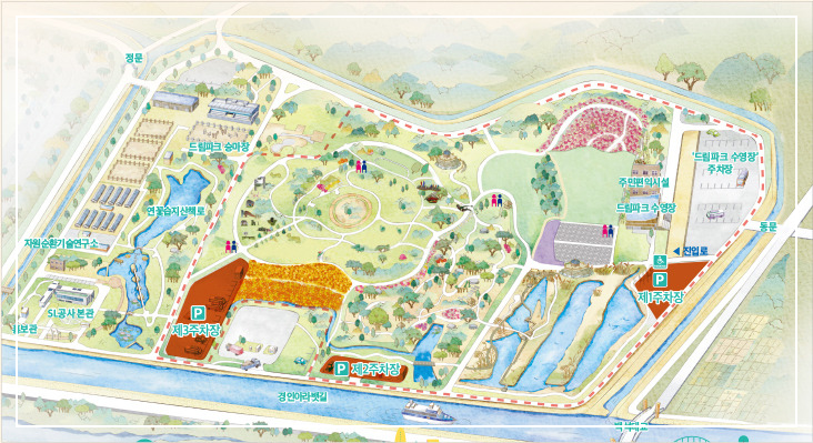 드림파크 국화축제 주차장 이미지 / 출처: 수도권매립지관리공사