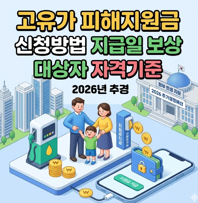 고유가 피재지원금 신청 방법 지급일 대상 기준
