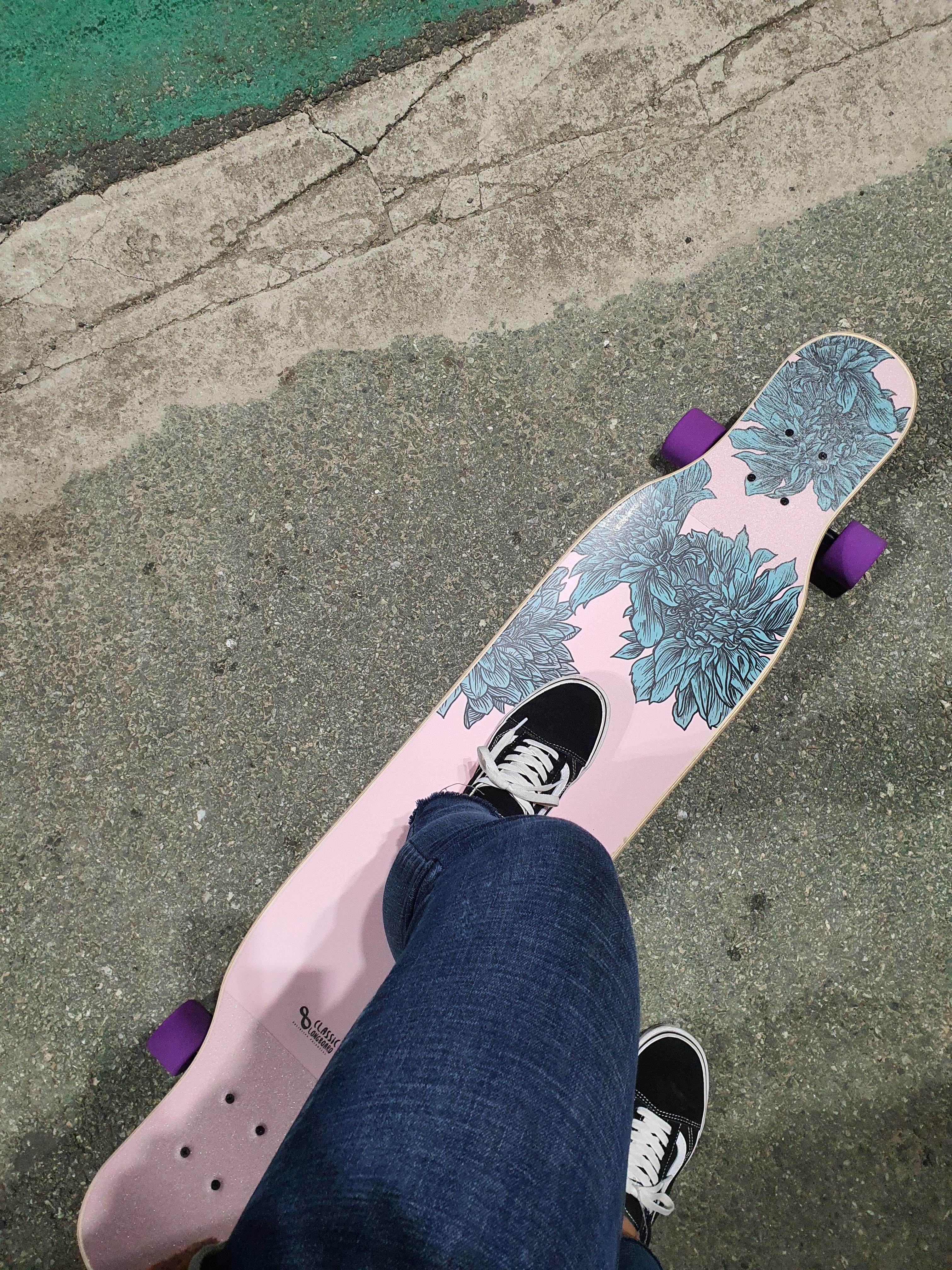 롱보드 처음타는 떨리는 발올림