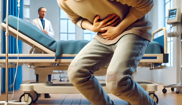 장염으로 인한 통증