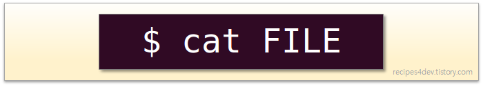 리눅스 파일 내용 출력.