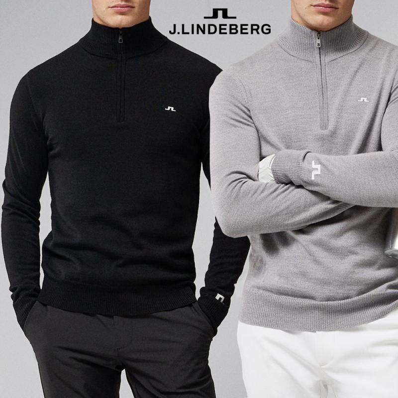 제이린드버그 남성골프웨어 키안 지퍼 스웨터 니트 티셔츠