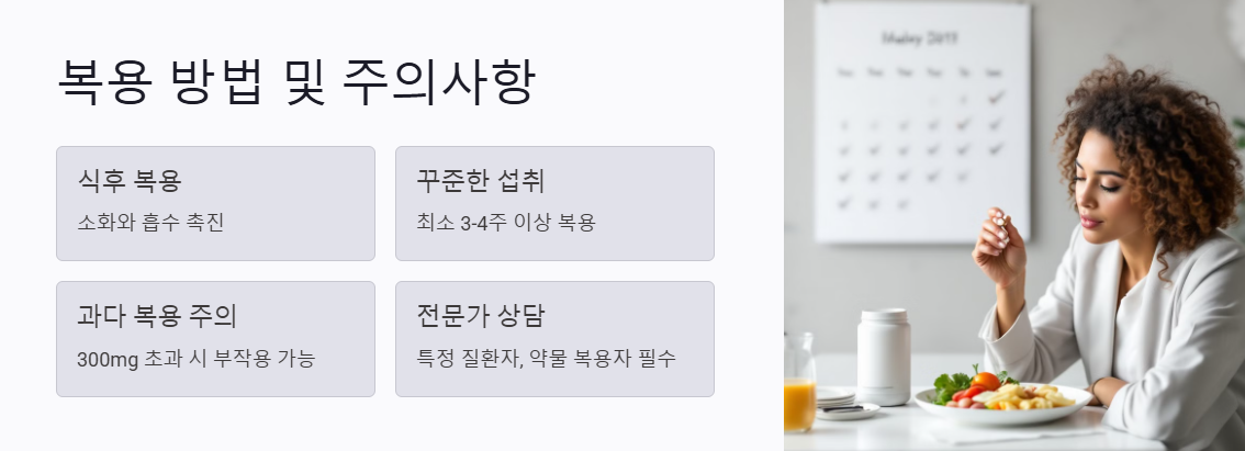 포스타티딜 세린 복용방법 및 주의사항