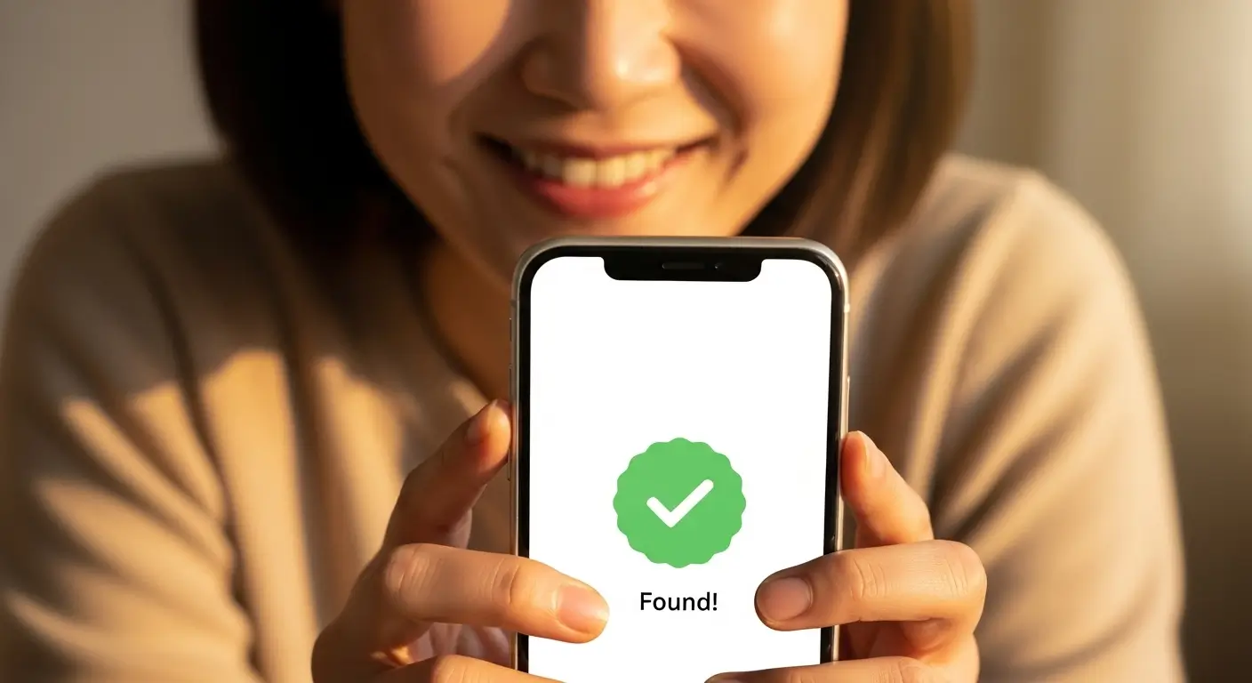 스마트폰 앱을 통해 간편하게 대출 금리를 조회하고 최저 금리 상품을 선택하여 기뻐하는 사용자의 모습