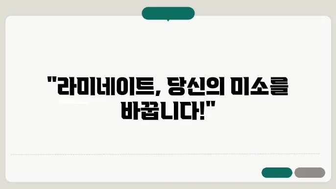 라미네이트 종류