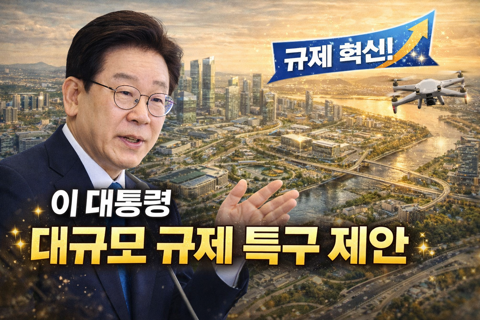이 대통령 대규모 규제 특구 제안