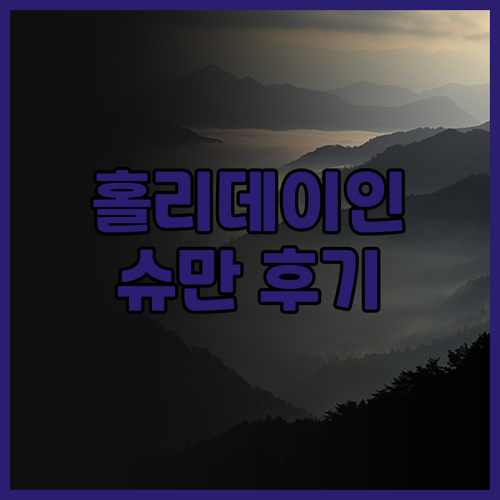 브뤼셀 홀리데이 인 호텔 슈만 후기 ..