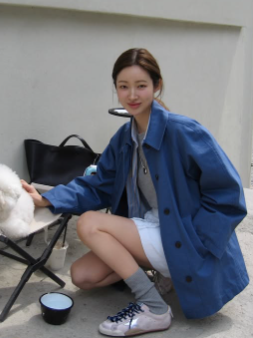 차정원 흰 운동화 양말 코디