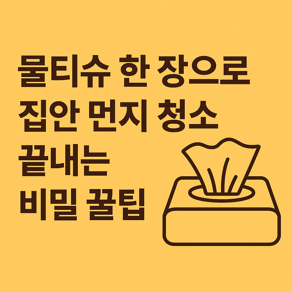 물티슈 한 장으로 집안 먼지 청소 끝내는 비밀 꿀팁