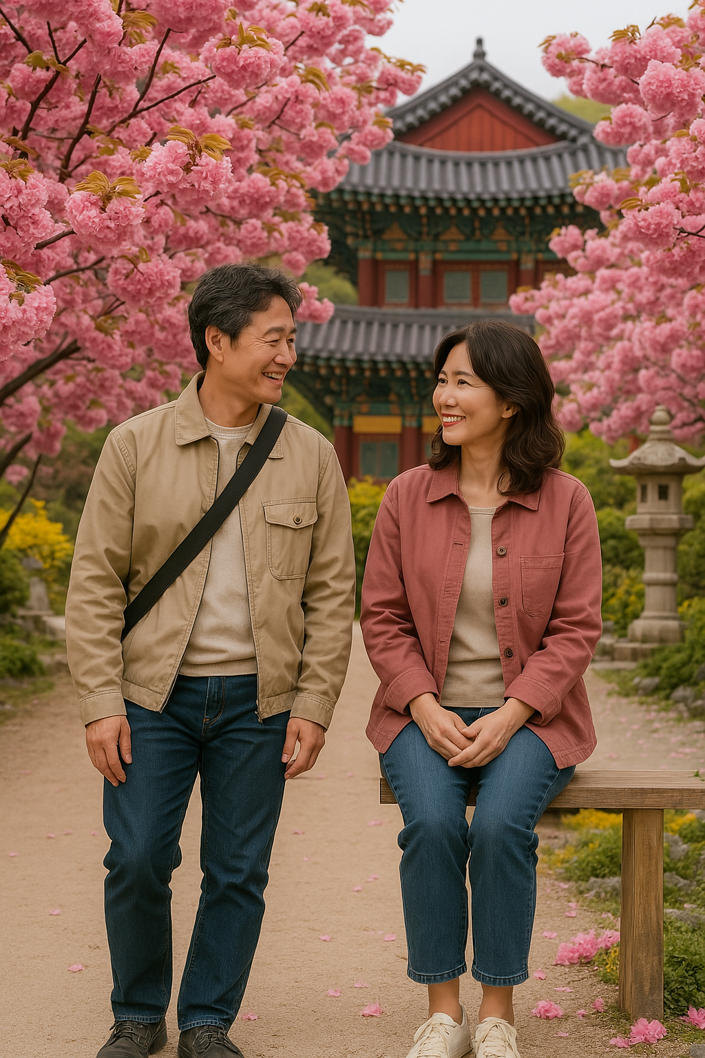 진천 길상사 겹벚꽃 여행 사진