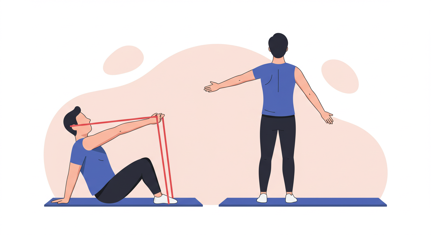 상완골 전방활주, 어깨 교정 운동, 라운드숄더