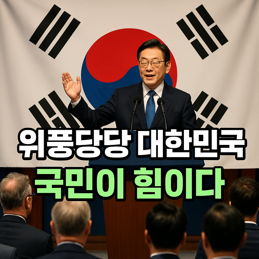 위풍당당 대한민국 국민이 힘이다