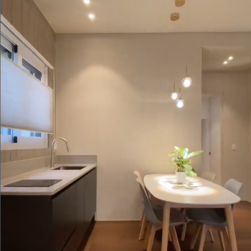 간이 주방 및 식탁