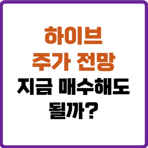 하이브 주가 전망
