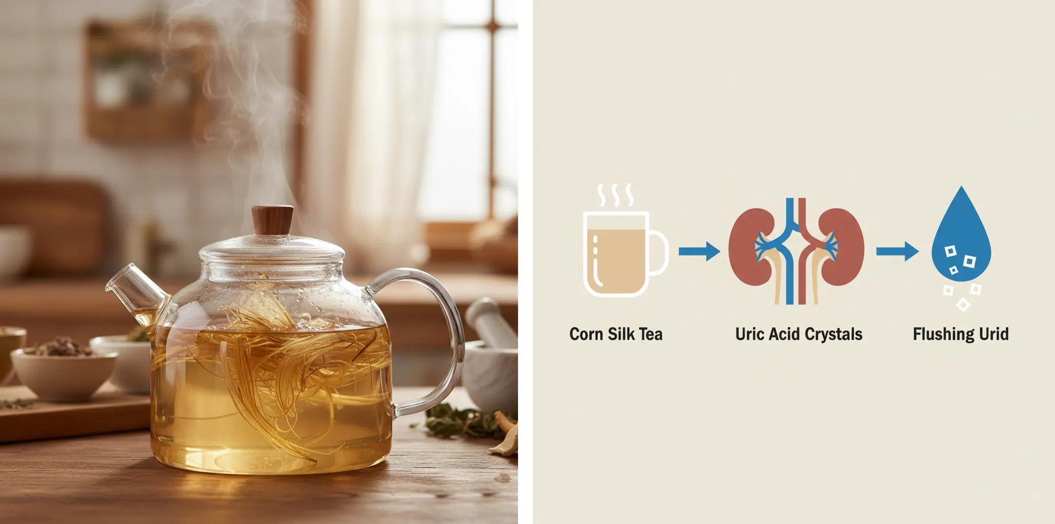 통풍에 좋은 옥수수 수염차 상세한 효능과 섭취법
