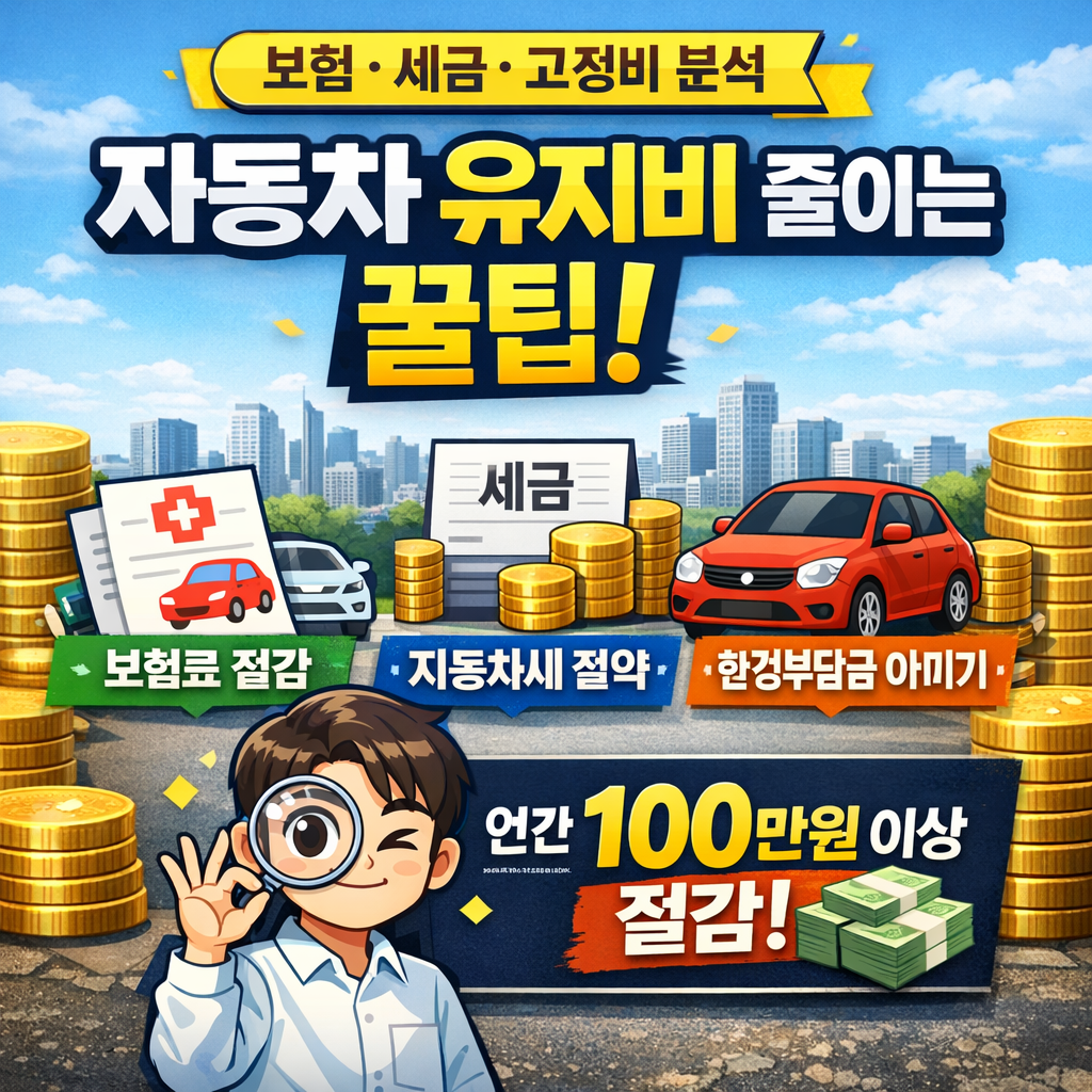 보험&middot;세금&middot;고정비 분석 자동차 유지비