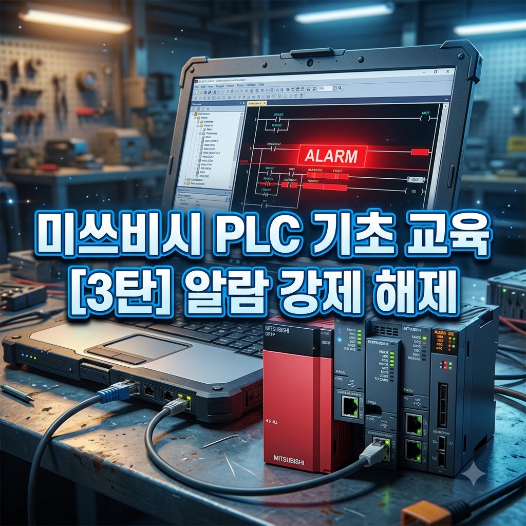 미쓰비시 PLC 기초 교육 (3탄: 알람 검색 및 SM401 강제 막기)