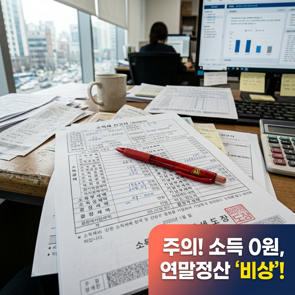 종합소득세 세금 환급 시 소득금액 0원 처리로 인한 적금 심사 탈락 주의