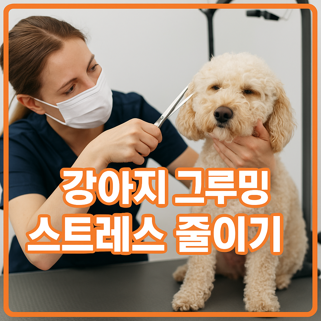 강아지 그루밍 스트레스 줄이기