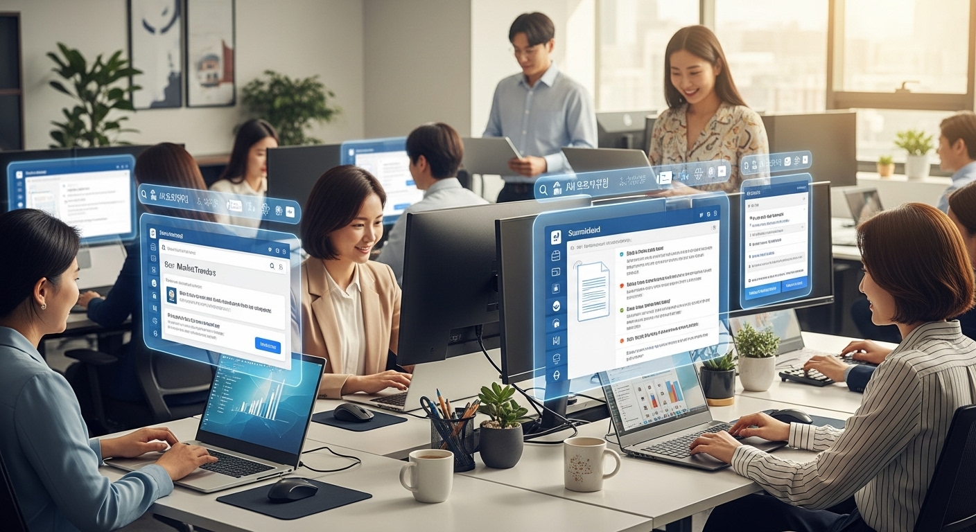 한국 직장인 10명 중 6명, 업무에 AI 도구 쓴다