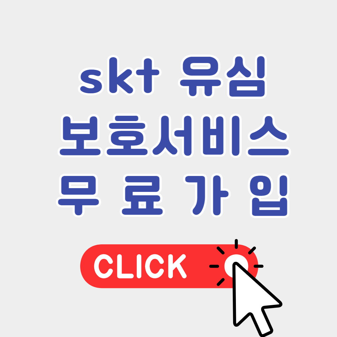 skt 유심보호 서비스 무료가입