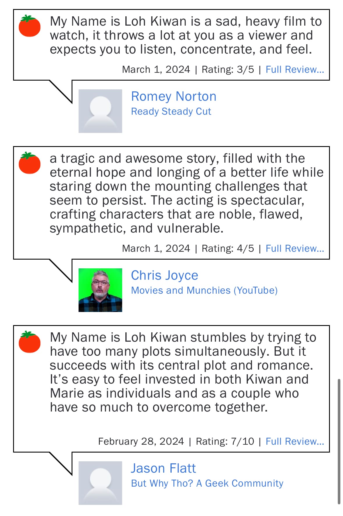 로기완 넷플릭스 영화 출연진 실화 관람평 해외반응