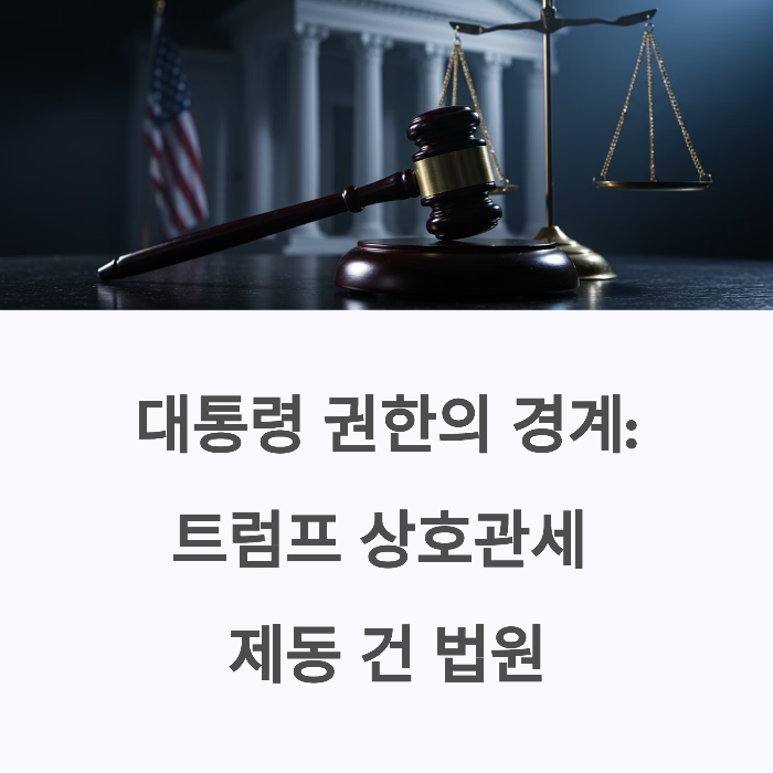 트럼프 상호관세 제동