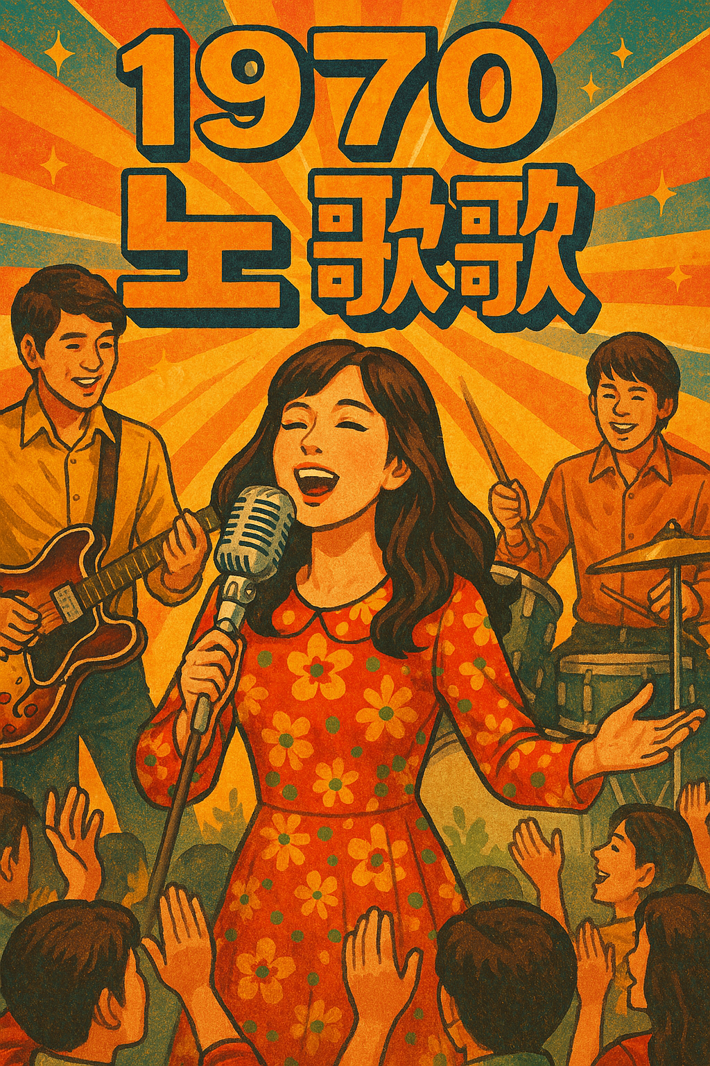 1970년대 한국 대중음악계를 표현한 이미지