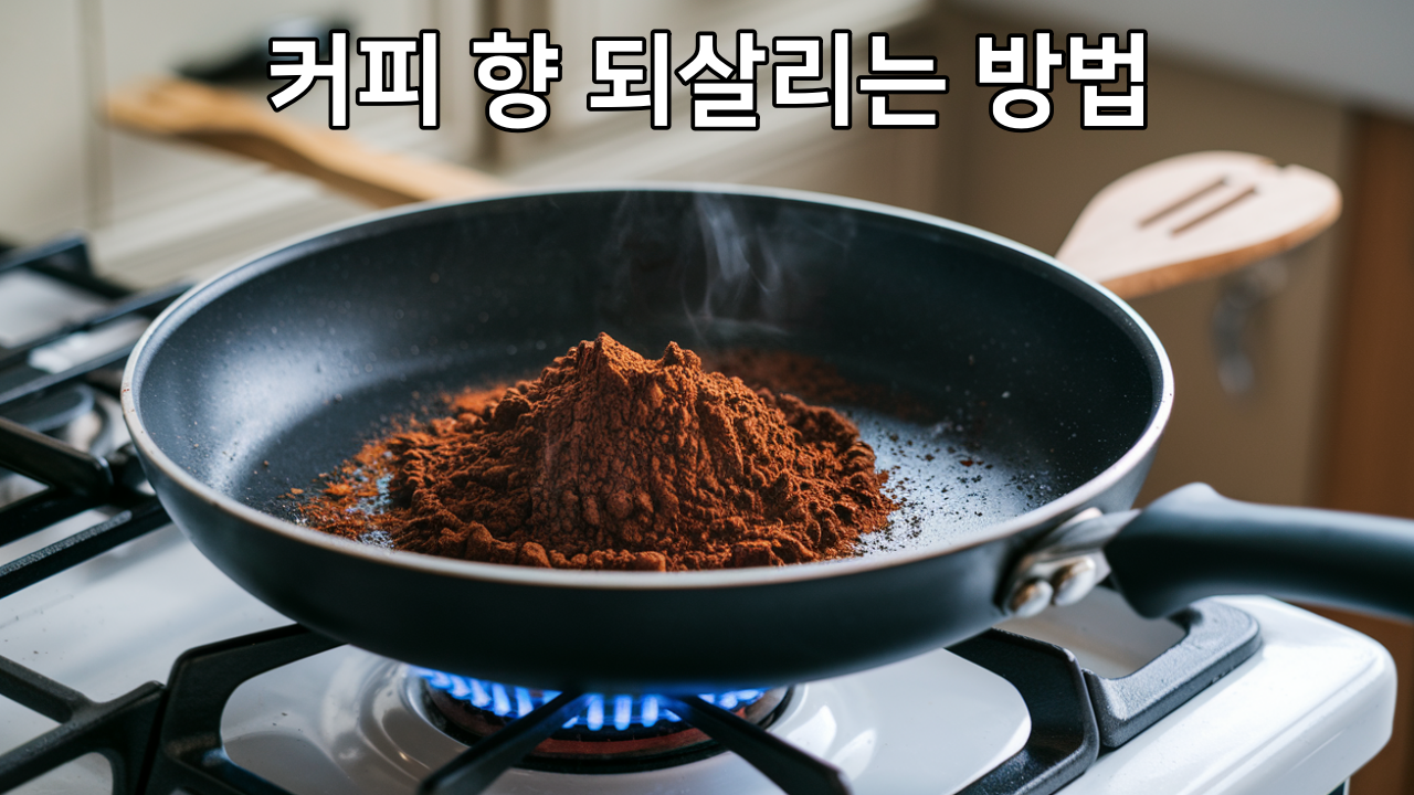 오래된 커피 향 되살리는 방법 + 불로 커피 향 볶는 이유
