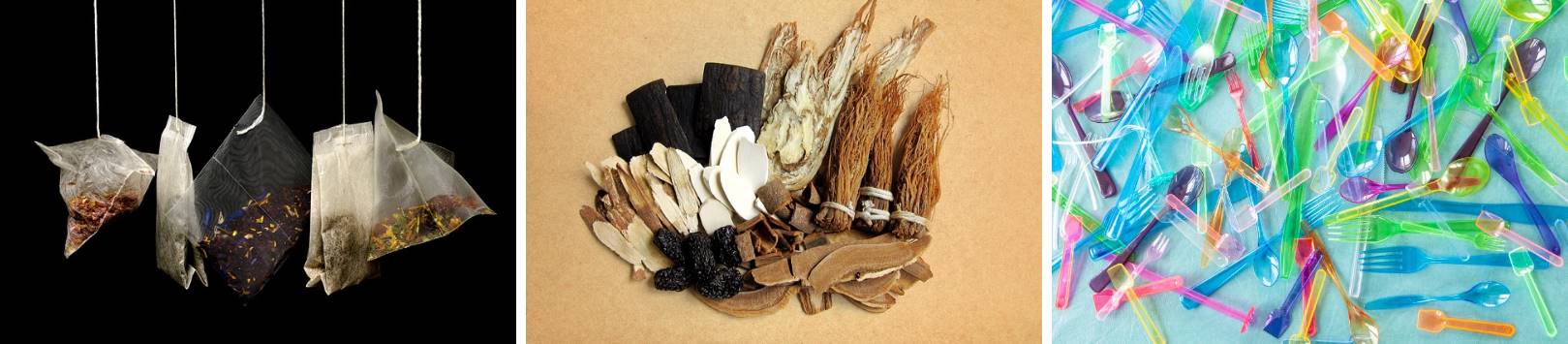 한약재-찌꺼기와-일회용-스푼