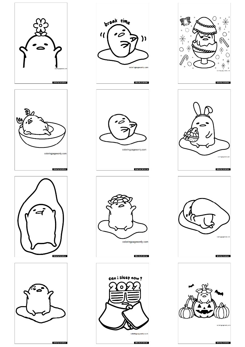 구데타마 색칠공부도안