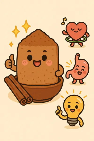 계피를 곱게 갈아낸 모습