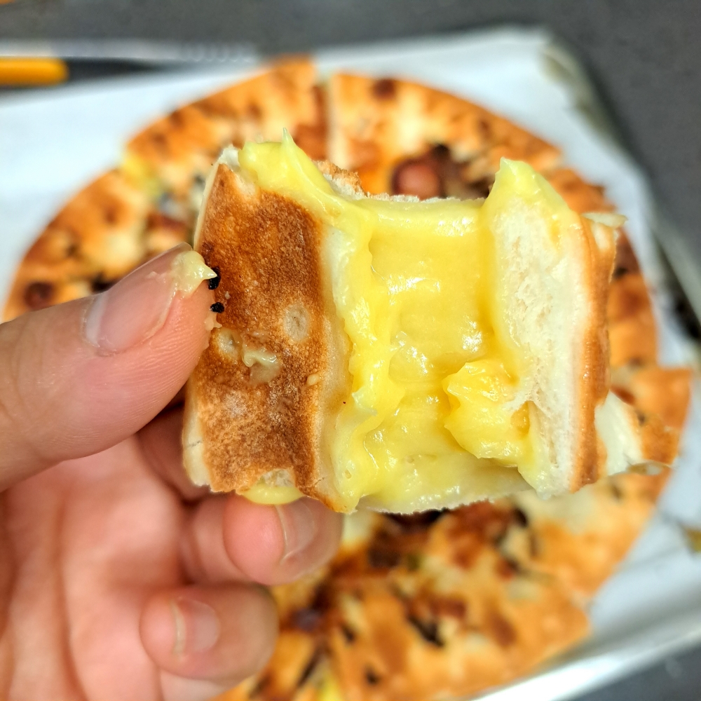 도우에 가득차있는 콘크림