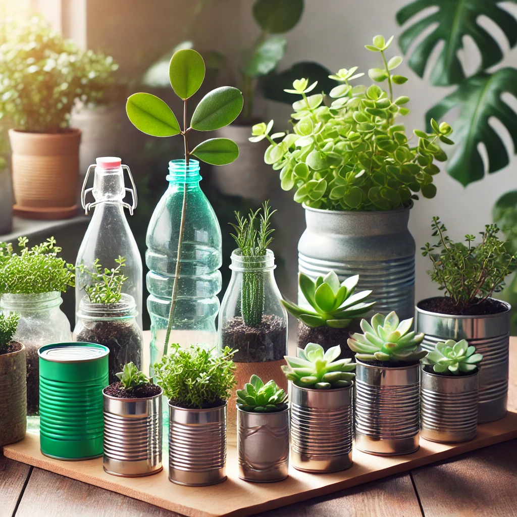 재활용 용기루 만드는 미니 정원