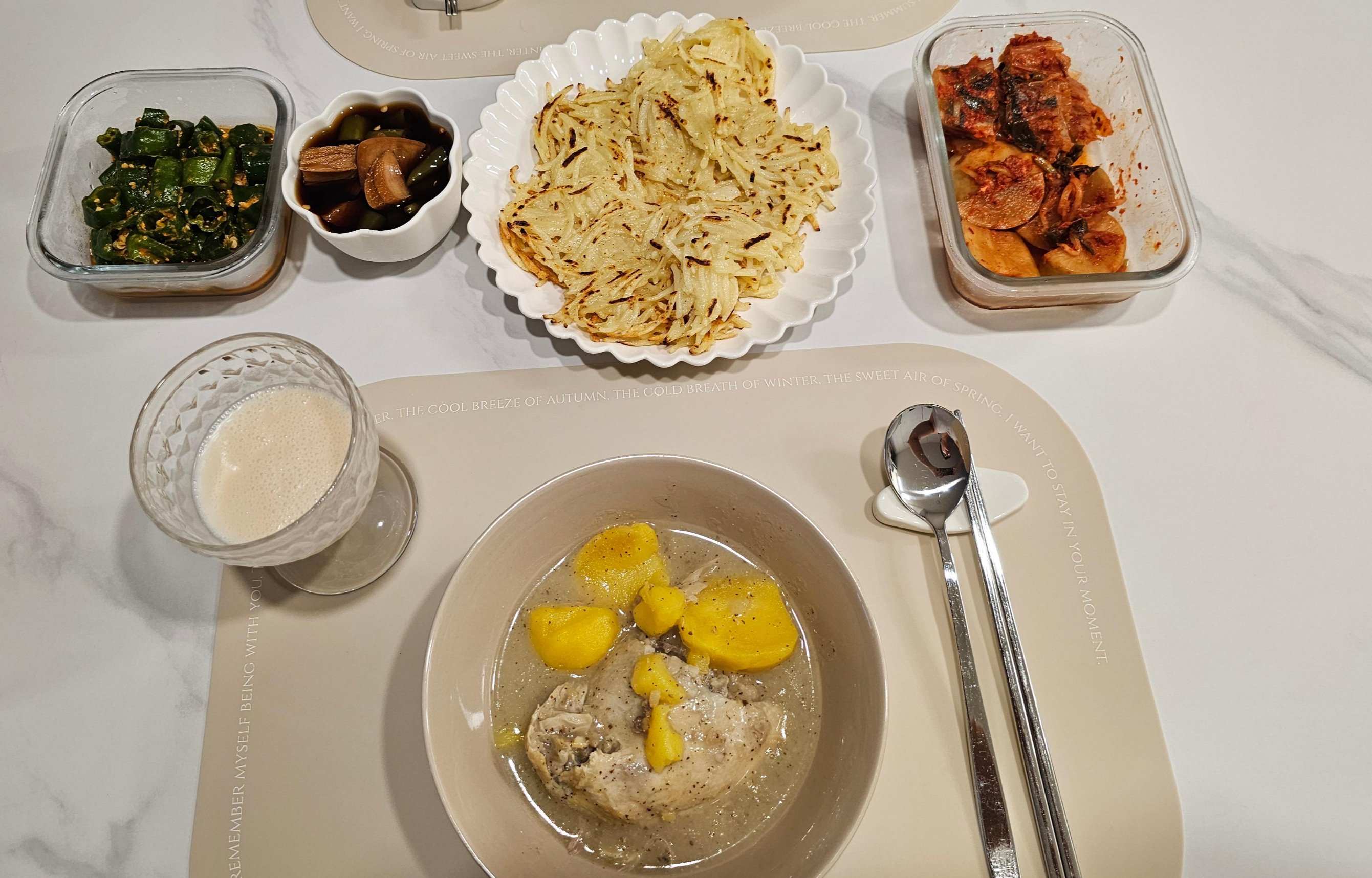 삼계탕, 감자전