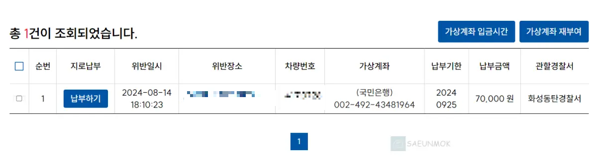 과태료 가상임급