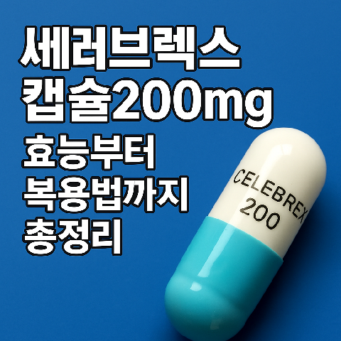쎄레브렉스캡슐200mg 효능부터 복용법까지 총정리