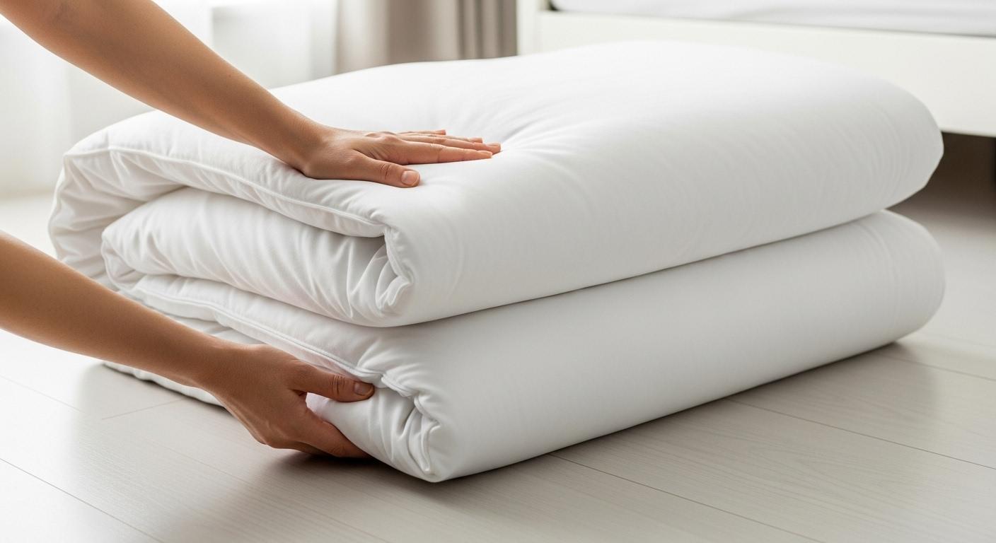 겨울이불커버쉽게넣는법