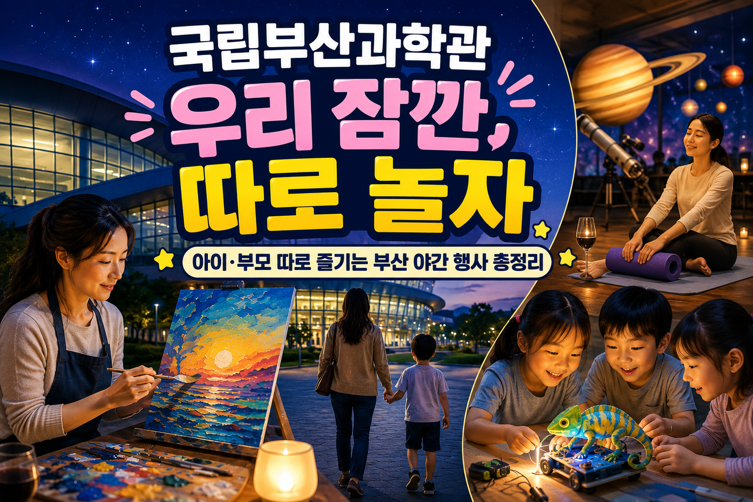 국립부산과학관 우리 잠깐 따로 놀자|아이·부모 따로 즐기는 부산 야간 행사 총정리 관련 사진