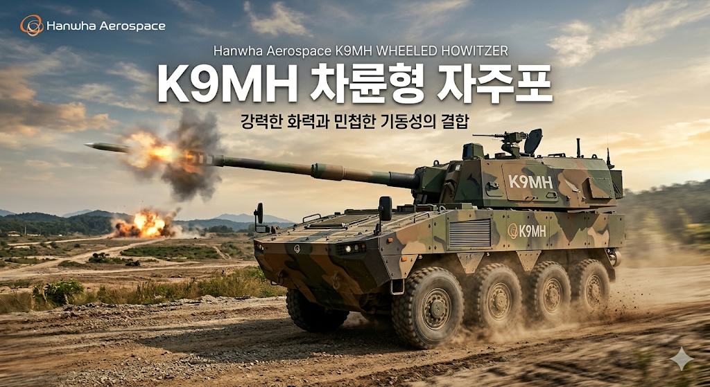 신형 K9MH 차륜형 자주포 제원,가격, 한화에어로스페이스 전망