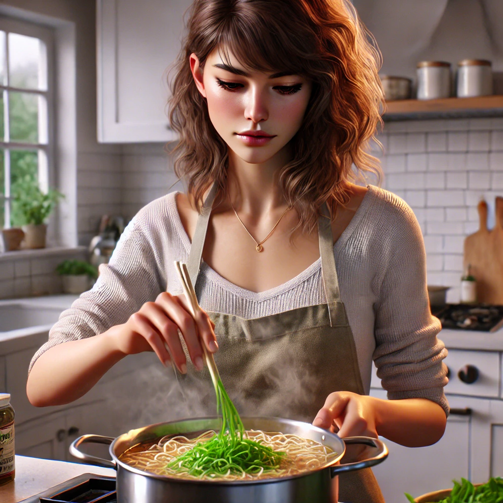 라면에-들어간-대파