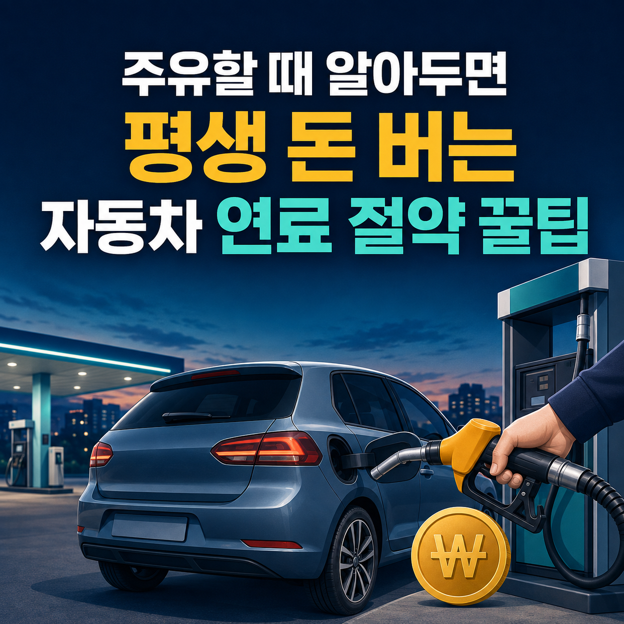 주유할 때 알아두면 평생 돈 버는 자동차 연료 절약법 꿀팁