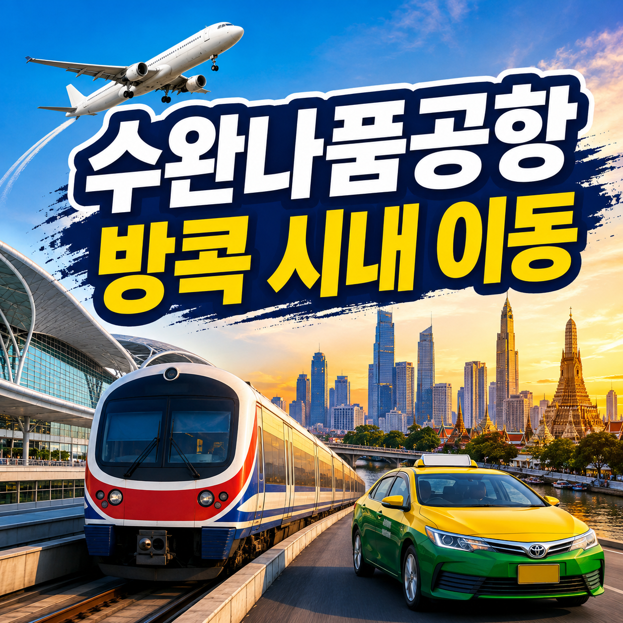 수완나품공항 방콕 시내 이동