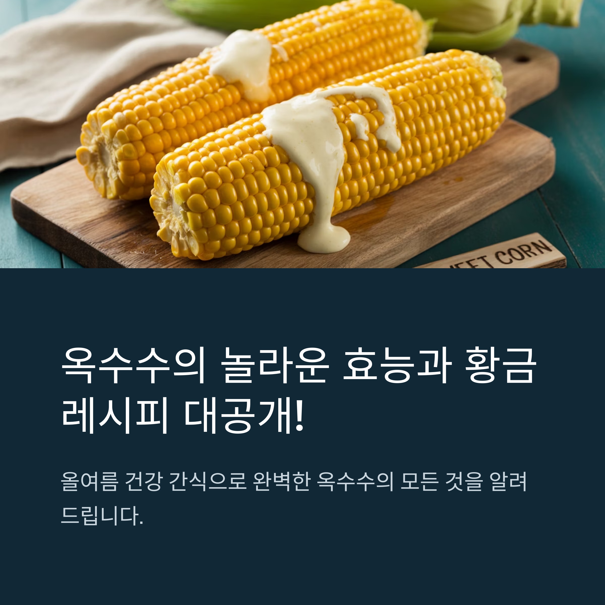 옥수수 효능 삶는법