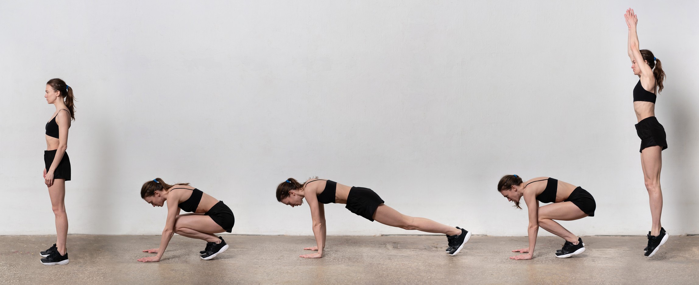 버피 테스트는 체지방 감소와 근력강화에 좋은 전신운동 입니다.