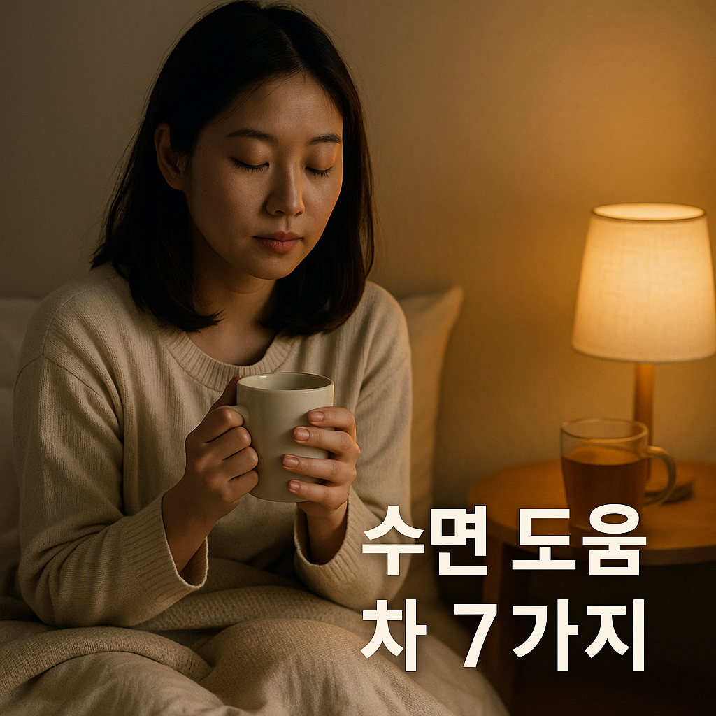 수면에 도움되는 차 7가지, 실사형 이미지