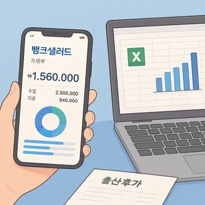 뱅크샐러드로 가계부 엑셀 자동 생성하는 완벽한 방법