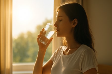 아침 공복에 물 마시는 습관
